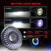 7 Inch Halo Angel Eyes DRL Dual Beam Headlight for Jeep Wrangler JK