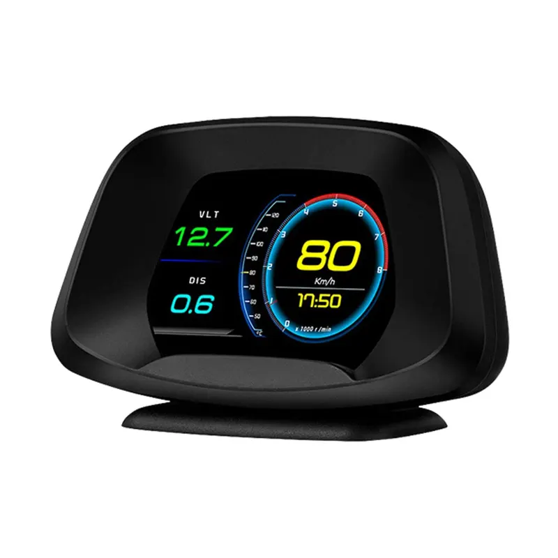 P19 Car HUD Head Up Display OBD2 GPS Additional Meter, Multi-Functional,  Car Voltmeter, Water Thermometer, RPM, Boost Meter, OBDII 