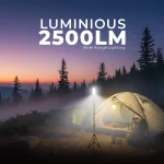 Toby’s BVT-01 Outdoor Multifunction Camping Light 2500LM High-Brightness COB LED, 2.6M Tripod, 12V Input, Remote Control, Camping & Emergency Flood Light - Image 3