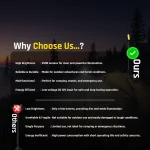 Toby’s BVT-01 Outdoor Multifunction Camping Light 2500LM High-Brightness COB LED, 2.6M Tripod, 12V Input, Remote Control, Camping & Emergency Flood Light - Image 6