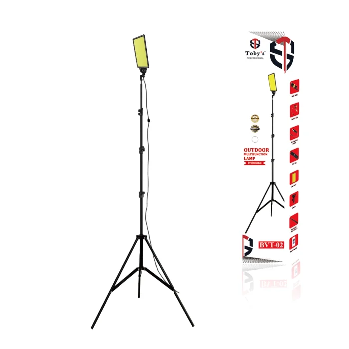 Toby&rsquo;s BVT-02 Outdoor Multifunction Camping Light 3000LM High-Brightness COB LED, 2.5M Tripod, 12V Input, Remote Control, Camping & Emergency Flood Light - Image 2