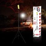 Toby’s BVT-02 Outdoor Multifunction Camping Light 3000LM High-Brightness COB LED, 2.5M Tripod, 12V Input, Remote Control, Camping & Emergency Flood Light