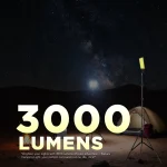 Toby’s BVT-02 Outdoor Multifunction Camping Light 3000LM High-Brightness COB LED, 2.5M Tripod, 12V Input, Remote Control, Camping & Emergency Flood Light - Image 6