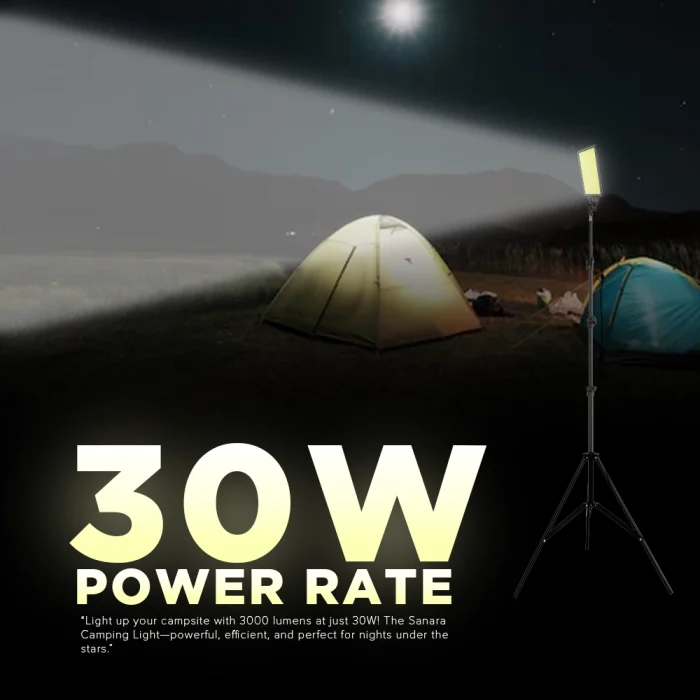 Toby&rsquo;s BVT-02 Outdoor Multifunction Camping Light 3000LM High-Brightness COB LED, 2.5M Tripod, 12V Input, Remote Control, Camping & Emergency Flood Light - Image 7