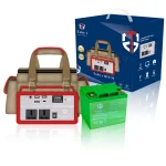 Toby's BTY 70 Battery 55000mAh Power, Rechargeable Battery With 220V Power Inverter Best For Camping