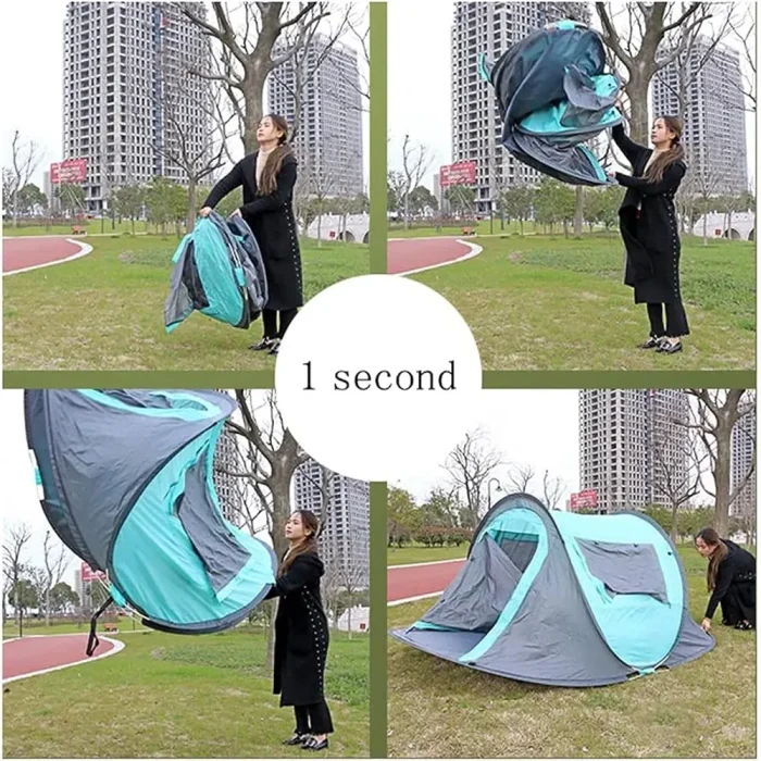 Toby's New Automatic Pop Up Outdoor Camping Tent, Easy Quick Opening and Rainproof beach boat tent, for hiking fishing - Image 5