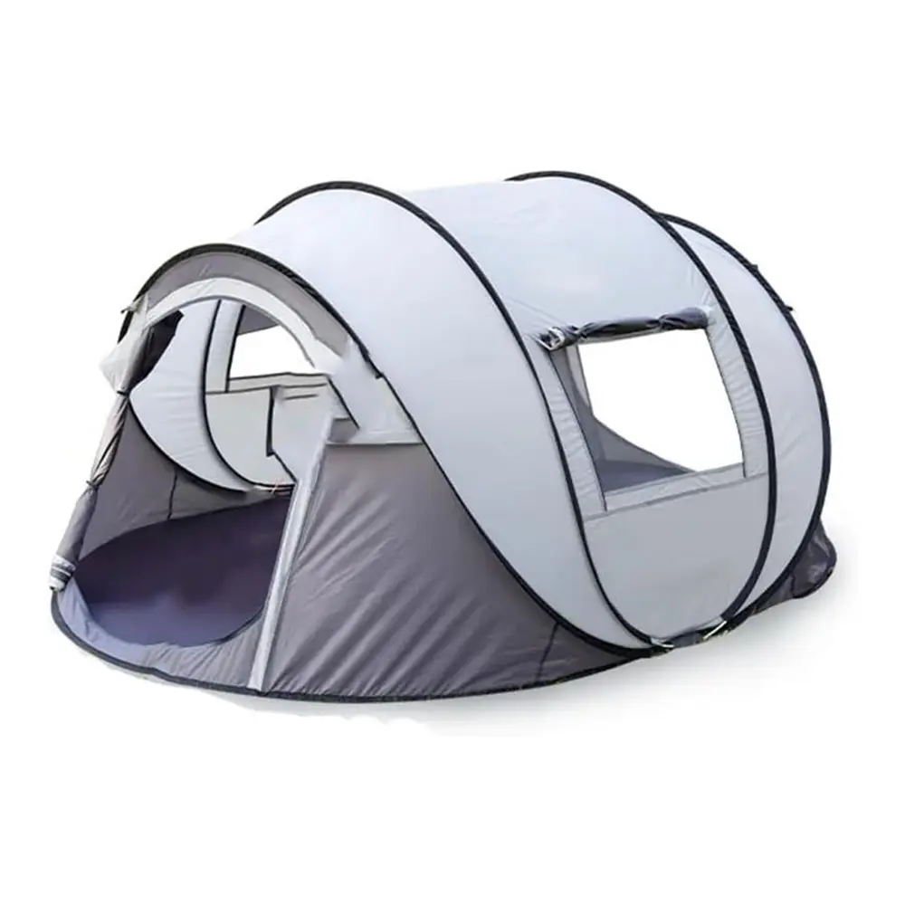 Tent Automatic 260x190x100cm 1 Toby's New Camping Instant Tent 4-5 Person Pop Up Tent Water Resistant Dome Tent Easy Setup for Camping Hiking and Outdoor Portable Tent with Carry Bag for 4 Seasons - Image 1