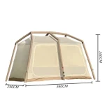 Toby's Inflatable Tent 04 Camping Tent with Pump 4-6 Person Glamping Tents Luxury Cabin Tent with Mesh Windows Doors, Rechargeable Battery For Inflation - Image 11