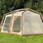 Toby's Inflatable Tent 04 Camping Tent with Pump 4-6 Person Glamping Tents Luxury Cabin Tent with Mesh Windows Doors, Rechargeable Battery For Inflation - Image 4