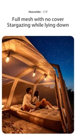 Toby's Inflatable Tent 04 Camping Tent with Pump 4-6 Person Glamping Tents Luxury Cabin Tent with Mesh Windows Doors, Rechargeable Battery For Inflation - Image 2