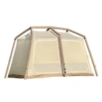 Toby's Inflatable Tent 04 Camping Tent with Pump 4-6 Person Glamping Tents Luxury Cabin Tent with Mesh Windows Doors, Rechargeable Battery For Inflation