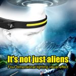 Tobys Headlamp 02 LED Head USB Headlamp Rechargeable 5 Modes Waterproof 600 Lumens COB LED Headlight Motion Sensor Headtorch with IPX4 Hands-Free Flashlight for Kids Adults Running Camping Hiking - Image 6