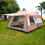 Toby’s New 8-12 Person Double Layer Outdoor Camping Tent, A Bedroom And A Living Room, Family Cabin (Khaki) - Image 2