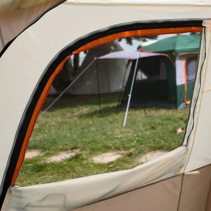 Tobys New 6-8 Person Double Layer Outdoor Camping Tent, A Bedroom And A Living Room, Family Cabin (Khaki) - Image 5