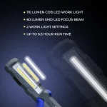 Toby's New COB LED Workshop Lamp Inspection Lights with Hook and Magnetic Holder, Double Power LED Camping Lamp for Car Repair Workshop Camping (T18) - Image 2