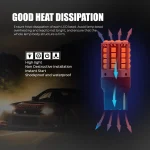 Tobys Super Bright Low Power 7440 44SMD LED Bulbs with 3030 Chip replacement for Back Up Reverse Brake Lights (Yellow) - Image 7