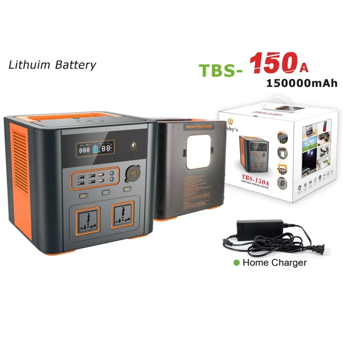 Toby&rsquo;s TBS-150A Portable Power Station 500W, 150000mAh Lithium Battery, 220V AC Output, PD 60W, Wireless Charging - Image 7