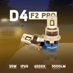 Tobys Upgraded F2 PRO D4 Hid to Led Headlight 5500LM 800% Brighter Real 1:1 Size 6500K Cool White Direct Installation - Image 2