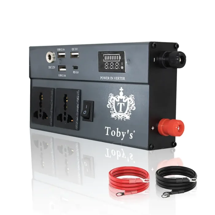 Tobys New 300W Car Power Inverter 12V to 220V Ac Power Converter Front LED Display Pure Sine Wave ( N-01) - Image 2