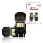 Tobys Super Bright Power T20 3157 42SMD LED Bulbs with 2835 Chip replacement for Back Up Reverse Brake Lights (White)