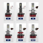 TBS DESIGN M8Pro H11 2 Pieces Car LED Headlight Original 110W/Pair Power Pure White 6000K Color Temperature - Image 7