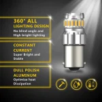 1156 23smd Amber Bulbs For Reverse Lights, Brake, Signal, Parking Lights - Image 3