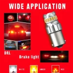 1156 23smd Amber Bulbs For Reverse Lights, Brake, Signal, Parking Lights - Image 5