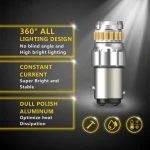 Amber Bulbs For Reverse Lights 1157 23smd, Brake, Signal, Parking Lights, High Lumen output 580Lm with Low Power Consumption - Image 3