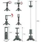 Toby's New CPL-T21 Telescopic Camping Lights Rechargeable 14000mAh, LED Collapsible Camping Lantern Portable with RGB/SOS Light and Magnetic Base IPX5 Waterproof for Hiking Camping Emergency - Image 9