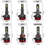 TBS DESIGN M8Pro H11 2 Pieces Car LED Headlight Original 110W/Pair Power Pure White 6000K Color Temperature - Image 4