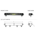 56W 12 Inches Light Bar Spotlight, 5600Lm Lumens, Aluminum Housing Material, Applicable on Roof, Bonnet, Bumper - Image 3