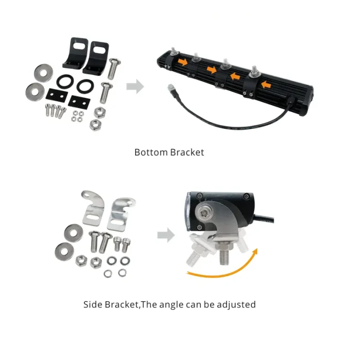 56W 12 Inches Light Bar Spotlight, 5600Lm Lumens, Aluminum Housing Material, Applicable on Roof, Bonnet, Bumper - Image 6