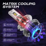 TBS DESIGN M8Pro H11 2 Pieces Car LED Headlight Original 110W/Pair Power Pure White 6000K Color Temperature - Image 6