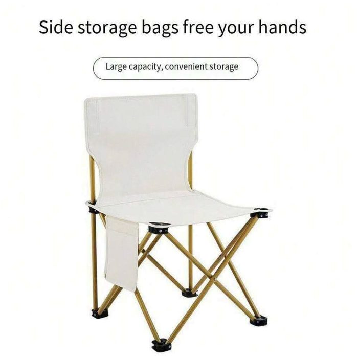 Tobys Camping Chair-10 Ultralight Portable Folding Light Aluminum Chair with Nylon Seat and Lightweight Carrying Bag for Outdoor Travel - Image 2