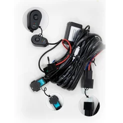 Tobys New 12V Led Light Bar Strobe Wiring Harness Cable Kit, 1 Lead for Car Off road Truck SUV UTE ATV 4x4, DC 40A, Led Work Light, Fog Lamps Kit