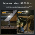 Toby's CPL-T24 Camping Light Telescopic Collapsible 800 Lumens Smart Remote Magnetic Base - Image 8