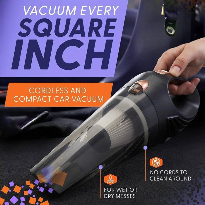 Toby's Wireless Car Vacuum Cleaner High Power 8000PA/100W/DC12V 16 Ft Cordless Handheld Car Vacuum Deep Detailing Cleaning Kit of Car Interior - Image 8