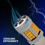 Tobys Super Bright Low Power 1157 40SMD LED Bulbs with 3030 Chip replacement for Back Up Reverse Brake Lights (Yellow) - Image 3