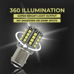 Tobys Super Bright Low Power 1157 44SMD LED Bulbs with 3030 Chip replacement for Back Up Reverse Brake Lights (White) - Image 2