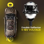 Tobys Lens LS-02 3 Inch Bi LED Projector 84watts/Pair power with 6000K Color Temperature Car Headlight - Image 2