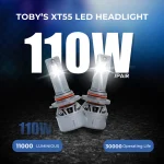 Tobys XT55 2 Pieces Car LED Headlight Original 55W/piece Power 5500/piece Lumens With Color Temperature 6500K - Image 2
