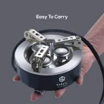 Toby's 6800W Camping Gas Stove Folding 3 Burners Piezo Ignition Backpacking Stove Outdoor Cooking Stove Furnace for Camping Hiking Picnic Emergency - Image 3