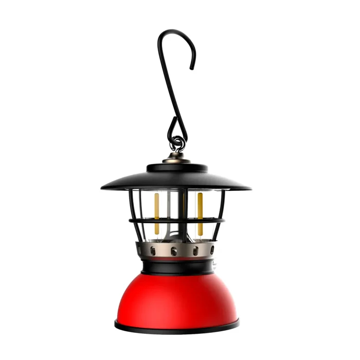 Toby's CPL-T06 Portable Camping USB Charging Lamp Tent Outdoor Lamp | Rechargeable Emergency Light LED Carrying Light, Lantern Rainproof Shield Ultralight Lamp, Rechargeable Camping Lantern Light (Red) - Image 2