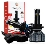 Tobys T4 MAX 9005 LED Headlight Bulbs 6500K Super Bright HB3 LED Bulb High Low Beam Halogen Replacement LED Headlights Conversion Kit, 2 Pack