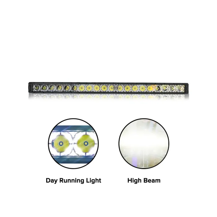 42 Inches/108cm 200W Light Bar High Low DRL Beam For Jeep Wrangler, Aluminum Housing Material with IP67 Waterproof Resistance - Image 2