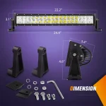 22 Inches Light Bar 120W Light Bar Combo Light, Floodlight, Spotlight - Image 5