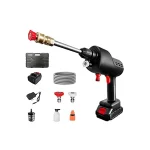 24V Cordless Portable Washer, Electric High Pressure Cleaner Machine, 200W 30Bar Lithium Handheld Car Cleaning Device With Foam Generator Nozzle Water Pump - Image 2