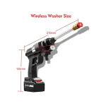 24V Cordless Portable Washer, Electric High Pressure Cleaner Machine, 200W 30Bar Lithium Handheld Car Cleaning Device With Foam Generator Nozzle Water Pump - Image 6