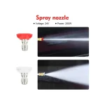 24V Cordless Portable Washer, Electric High Pressure Cleaner Machine, 200W 30Bar Lithium Handheld Car Cleaning Device With Foam Generator Nozzle Water Pump - Image 3