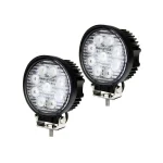 2 PCS High Quality R 27W Spot Flood Beam, Round Spot Flood Beam LED Work Light